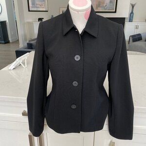Jaxsport Classic 4 Button Lined Polyester Blazer Jacket Black Sz 6 NWT